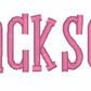 Jackson Embroidery Font