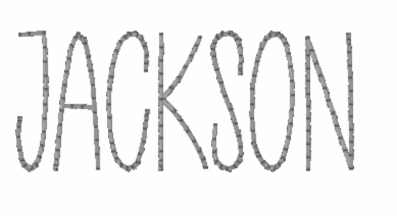 Jackson Embroidery Font – Bottles & Bows Boutique