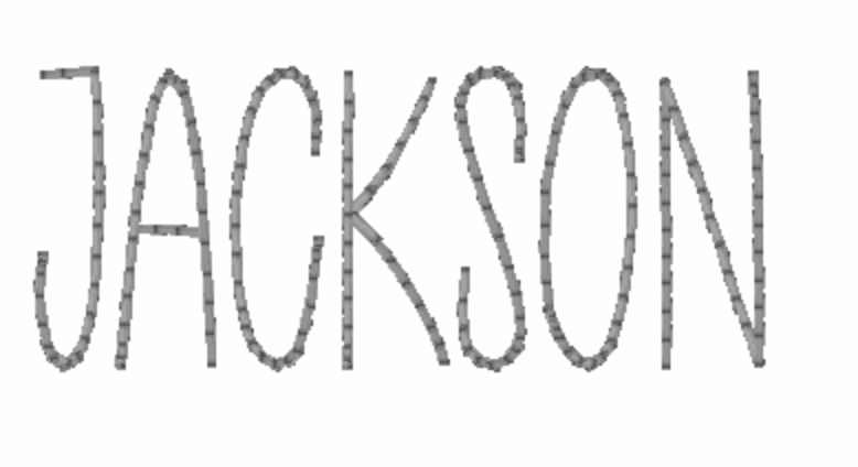 Jackson Embroidery Font