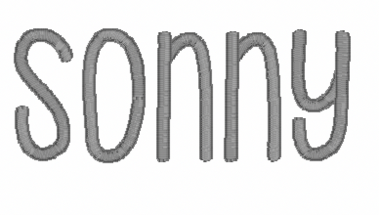 Sonny Embroidery Font