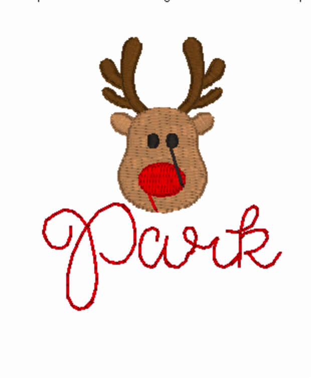 Reindeer Embroidery Design