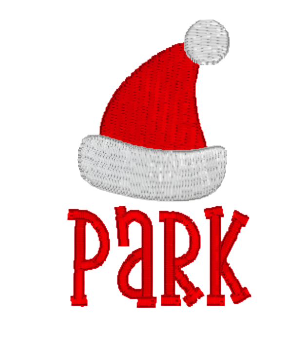 Santa Hat Embroidery Design