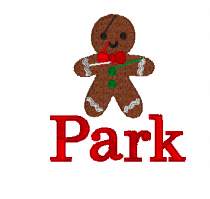 Gingerbread Embroidery Design