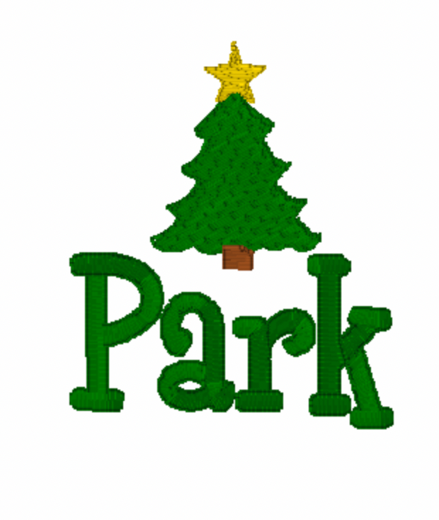 Christmas Tree Embroidery Design