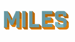 Two Tone Block Embroidery Font