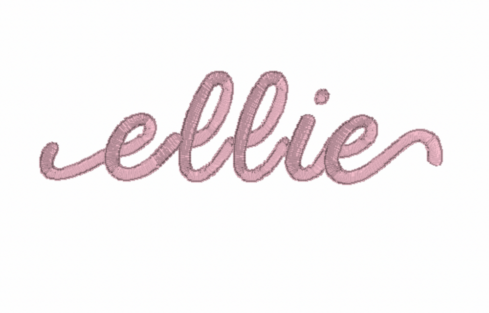 Ellie Embroidered Font