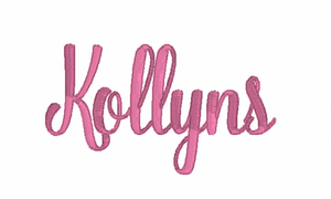Script Name Embroidery Design