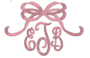 Loopy Bow Embroidery Design