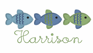 Fish Embroidery Design