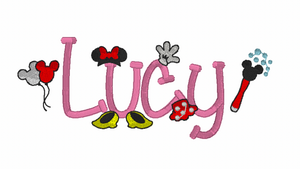 Mouse Motif Embroidery Design