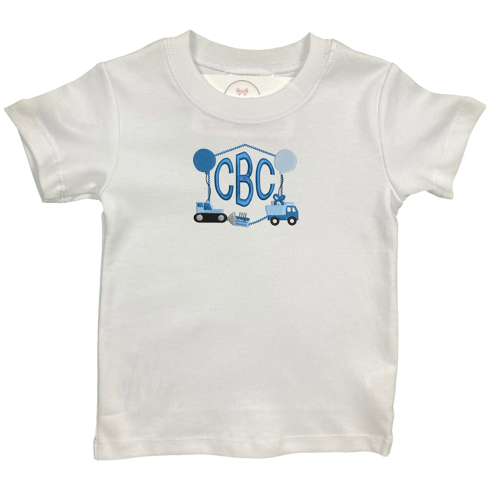 Construction Birthday Embroidered Shirt