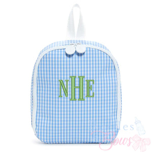 Gingham Mist Embroidered Lunchbox