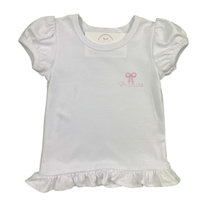 Bow & Name Embroidered Shirt