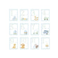 Milestone Cards - Blue