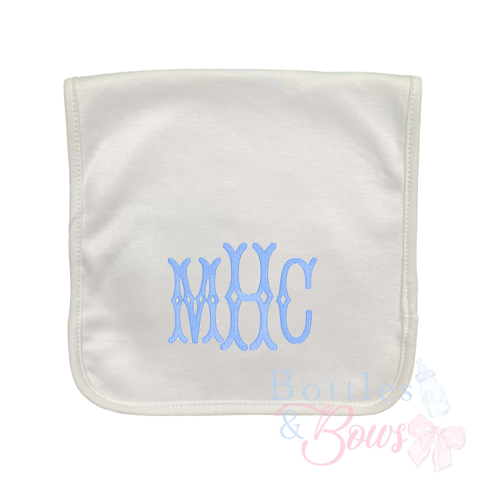 Diamond Embroidered Burp Cloth