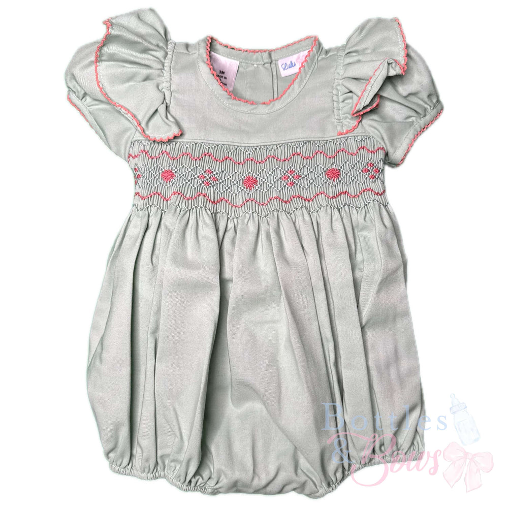 Sage Smocked Bubble