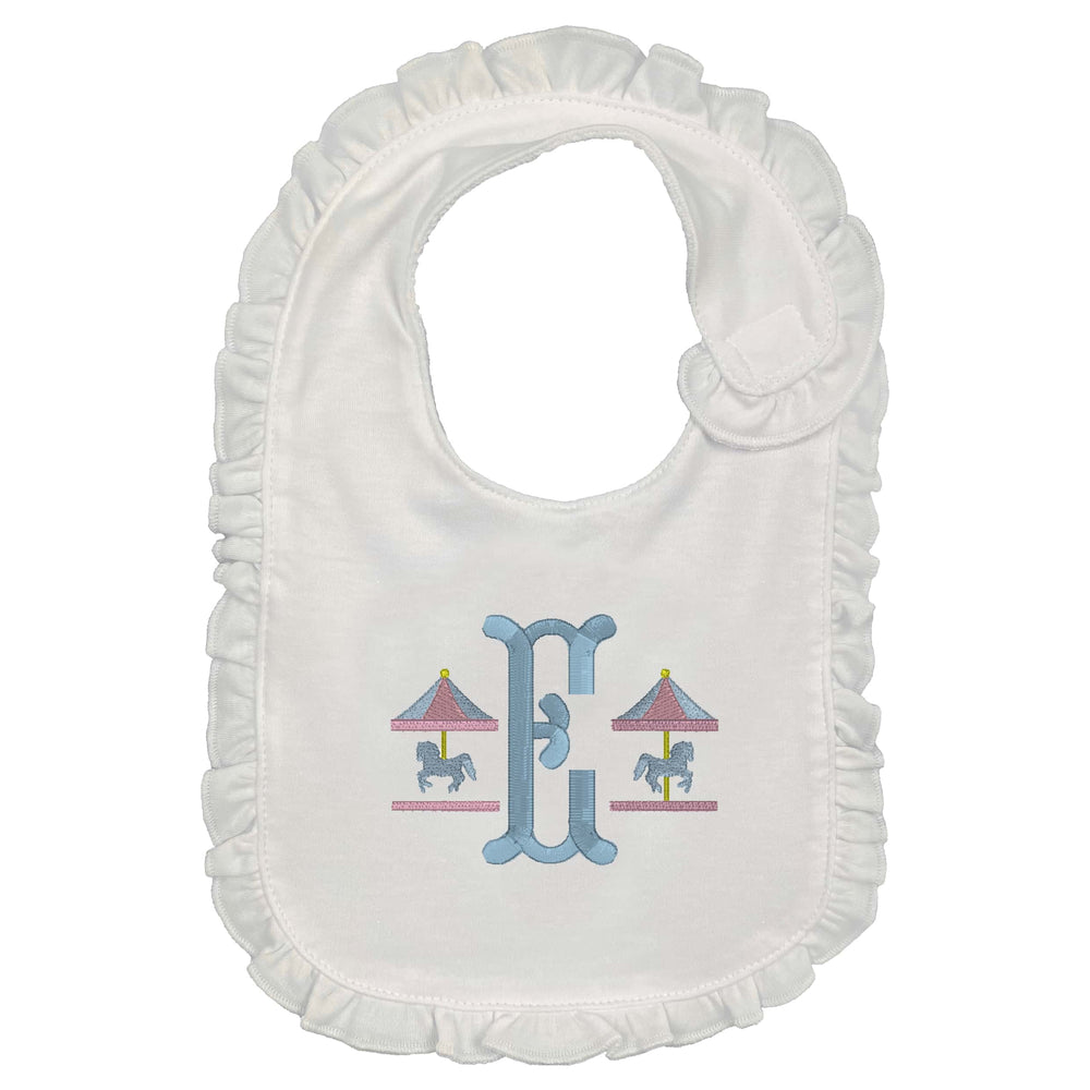 Carousel Embroidered Bib