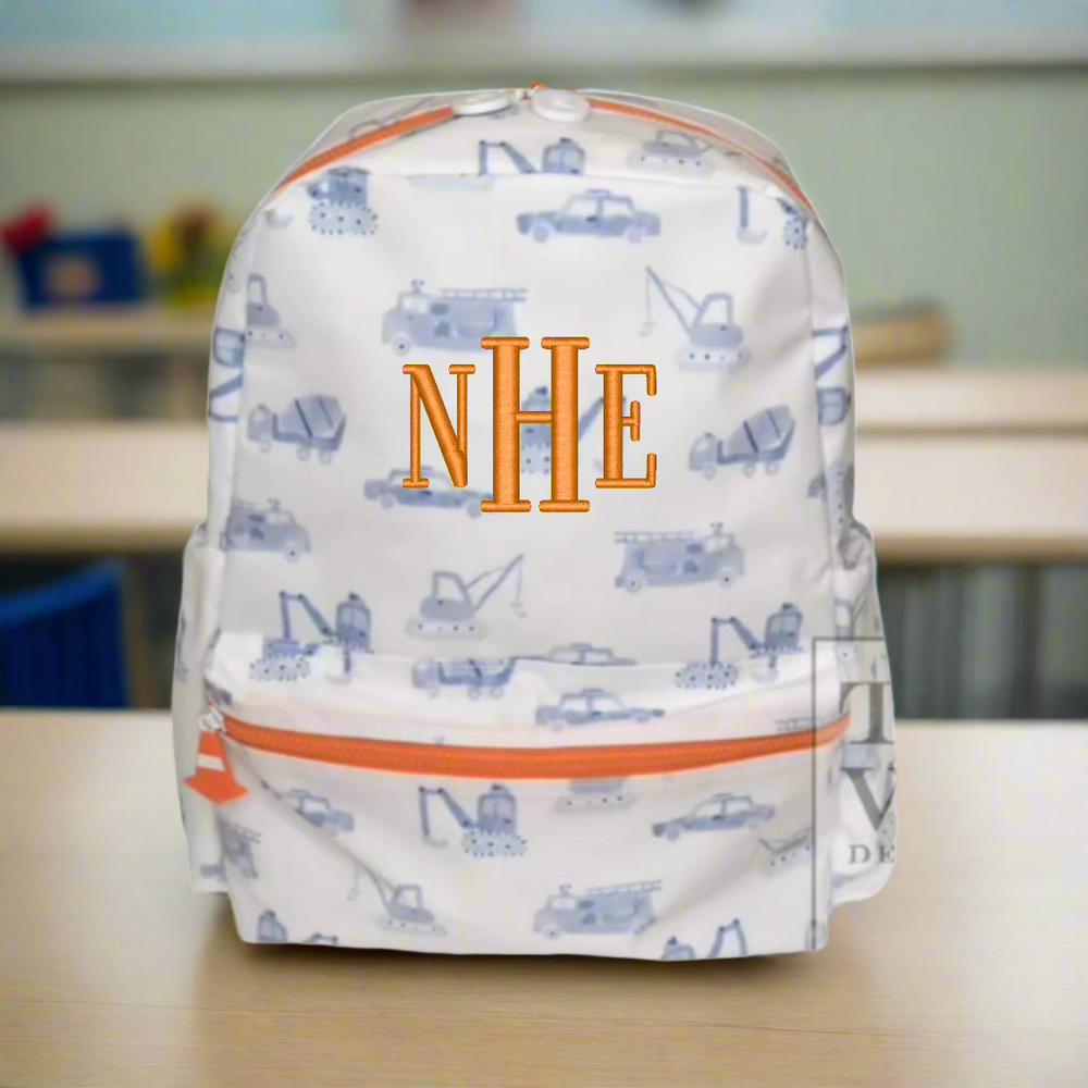 Construction Print Backpack