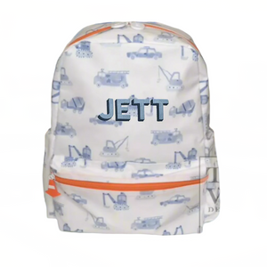 Construction Print Backpack