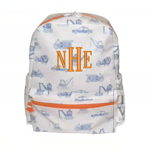 Construction Print Backpack