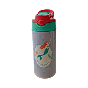 Custom Water Bottle with Pop-up Straw and Handle, Stainless Steel Insulated Sippy Cups