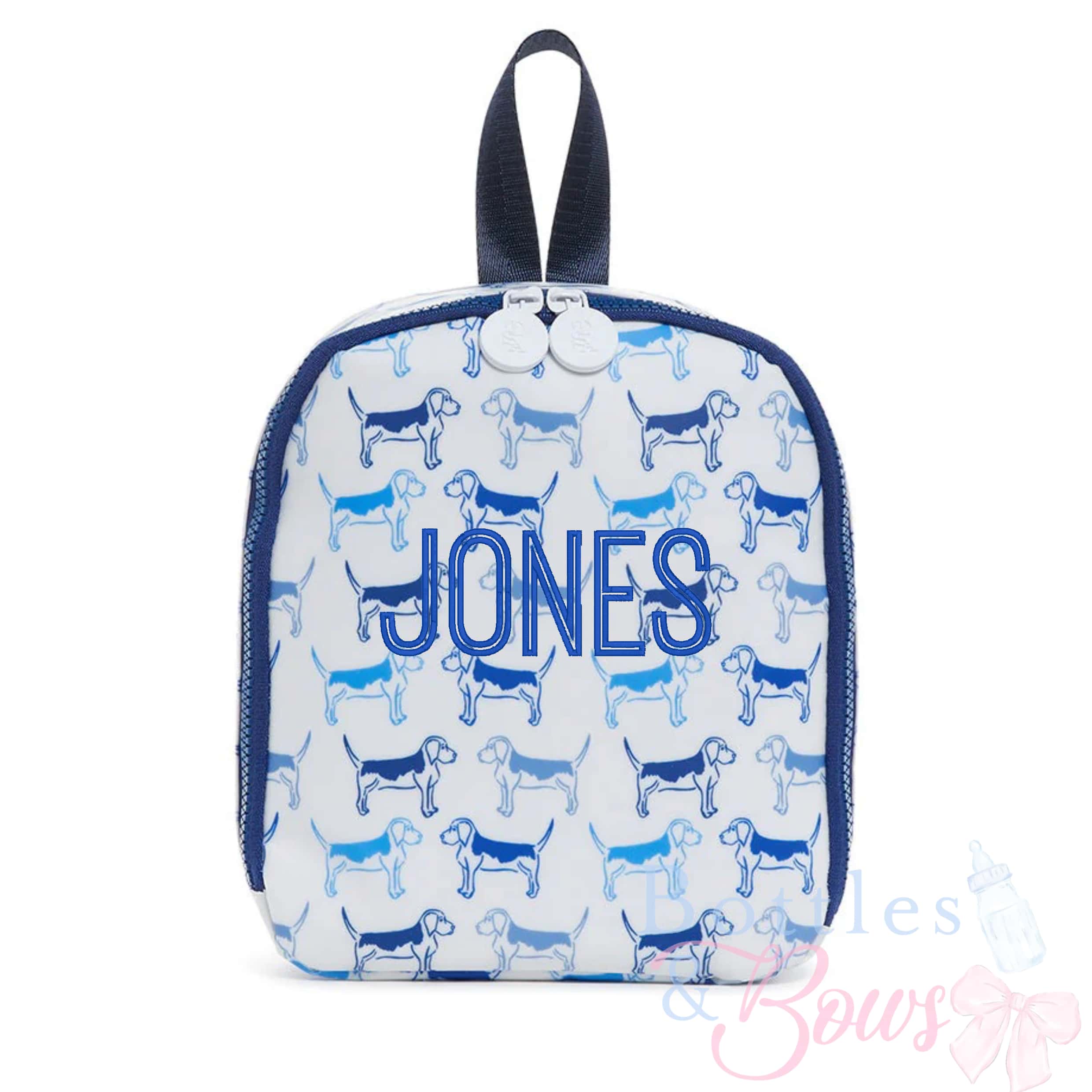 Dog Print Embroidered Lunchbox - Thumbnail 4