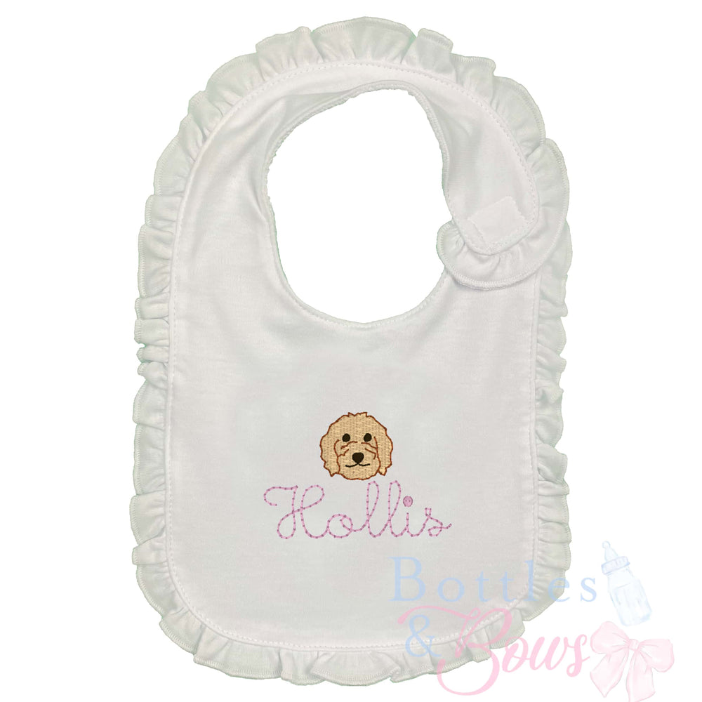 Doodle Embroidered Bib