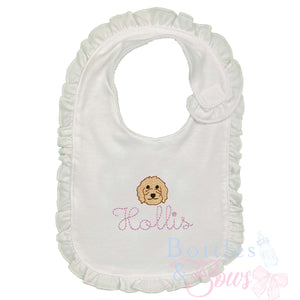 Doodle Embroidered Bib