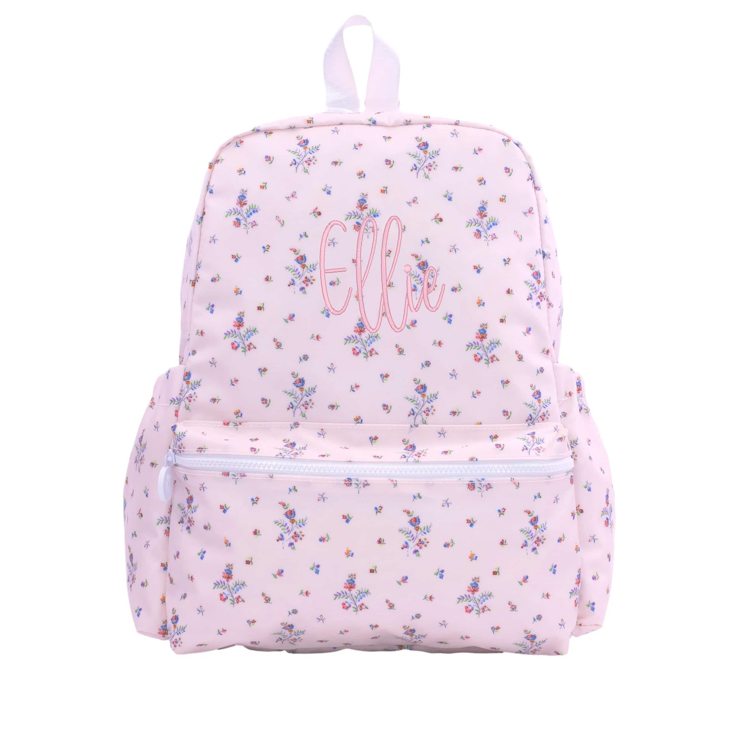 Pink Fleurie Embroidered Backpack - Thumbnail 2