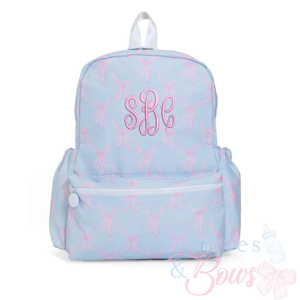 Eloise Bow Embroidered Backpack