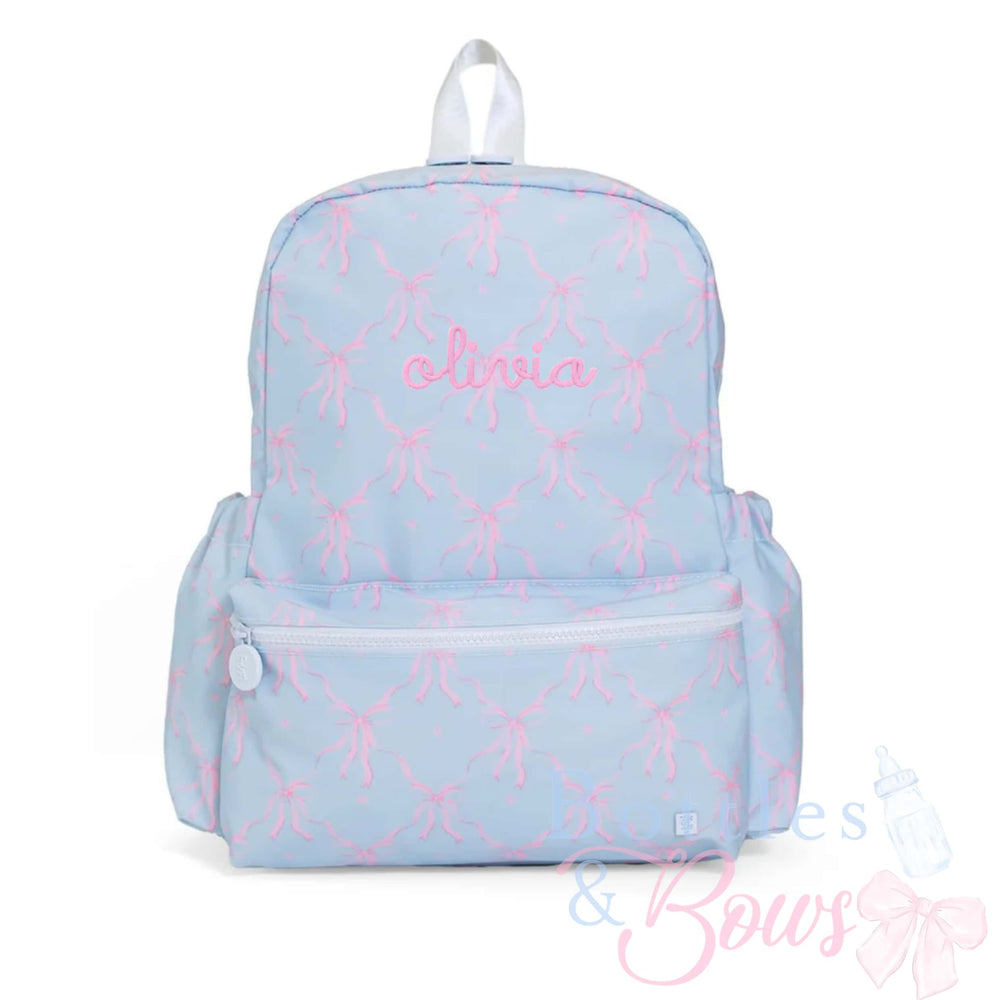 Eloise Bow Embroidered Backpack