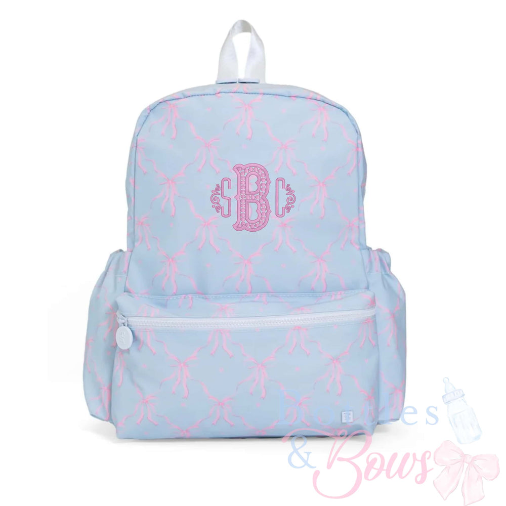 Eloise Bow Embroidered Backpack