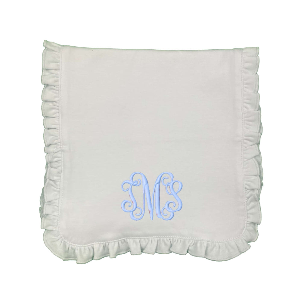 Script Embroidered Burp Cloth