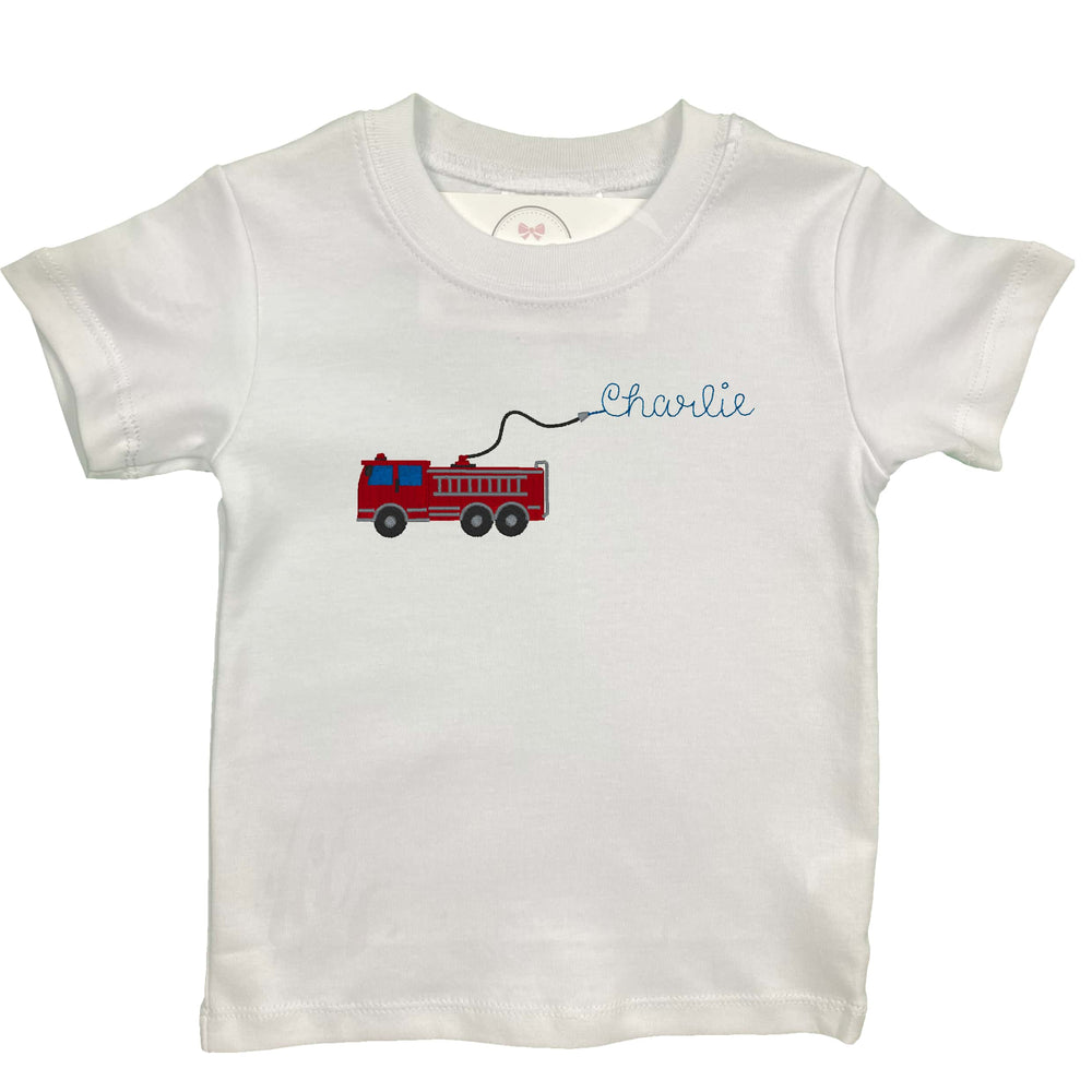 Firetruck Embroidered Shirt