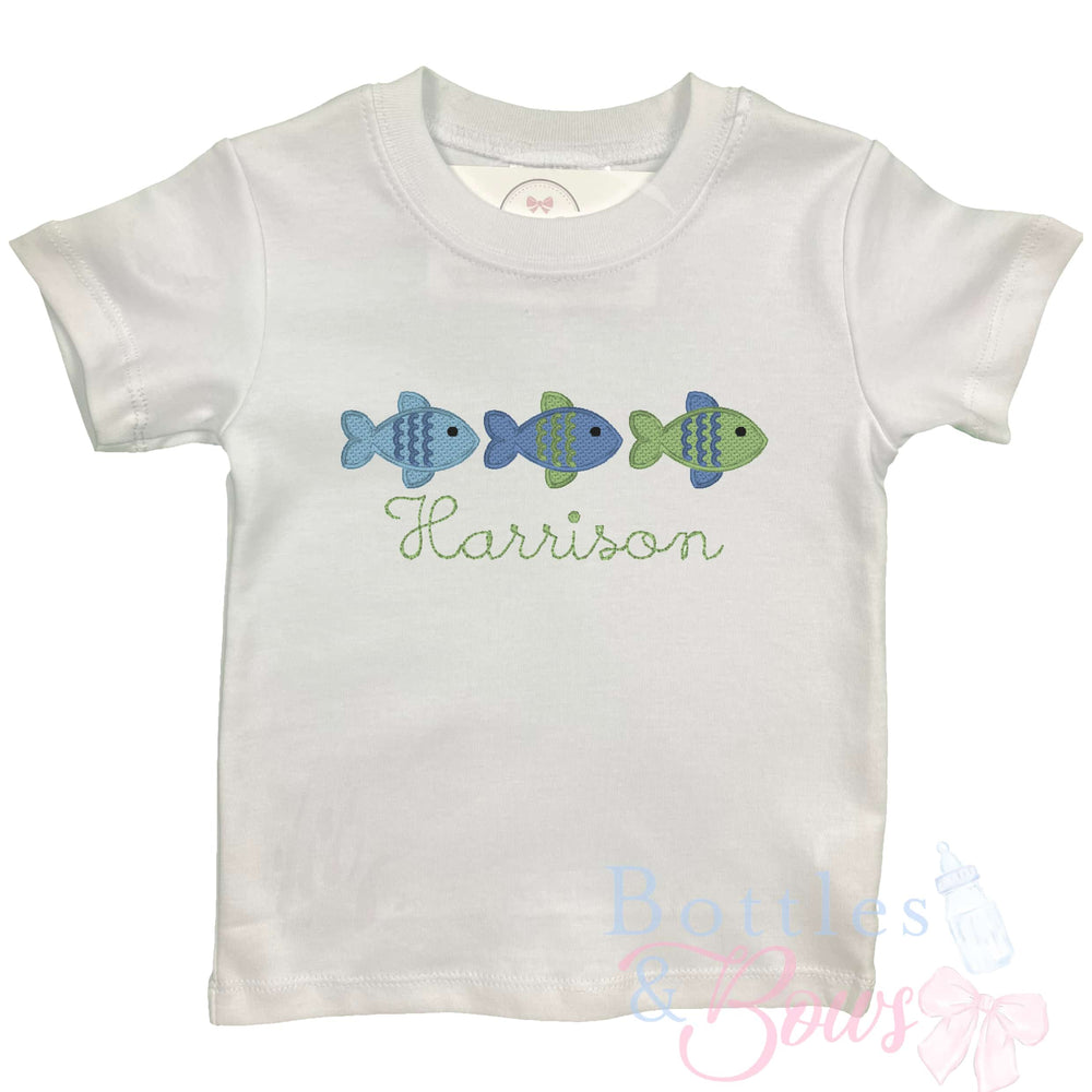 Fish Embroidered Shirt