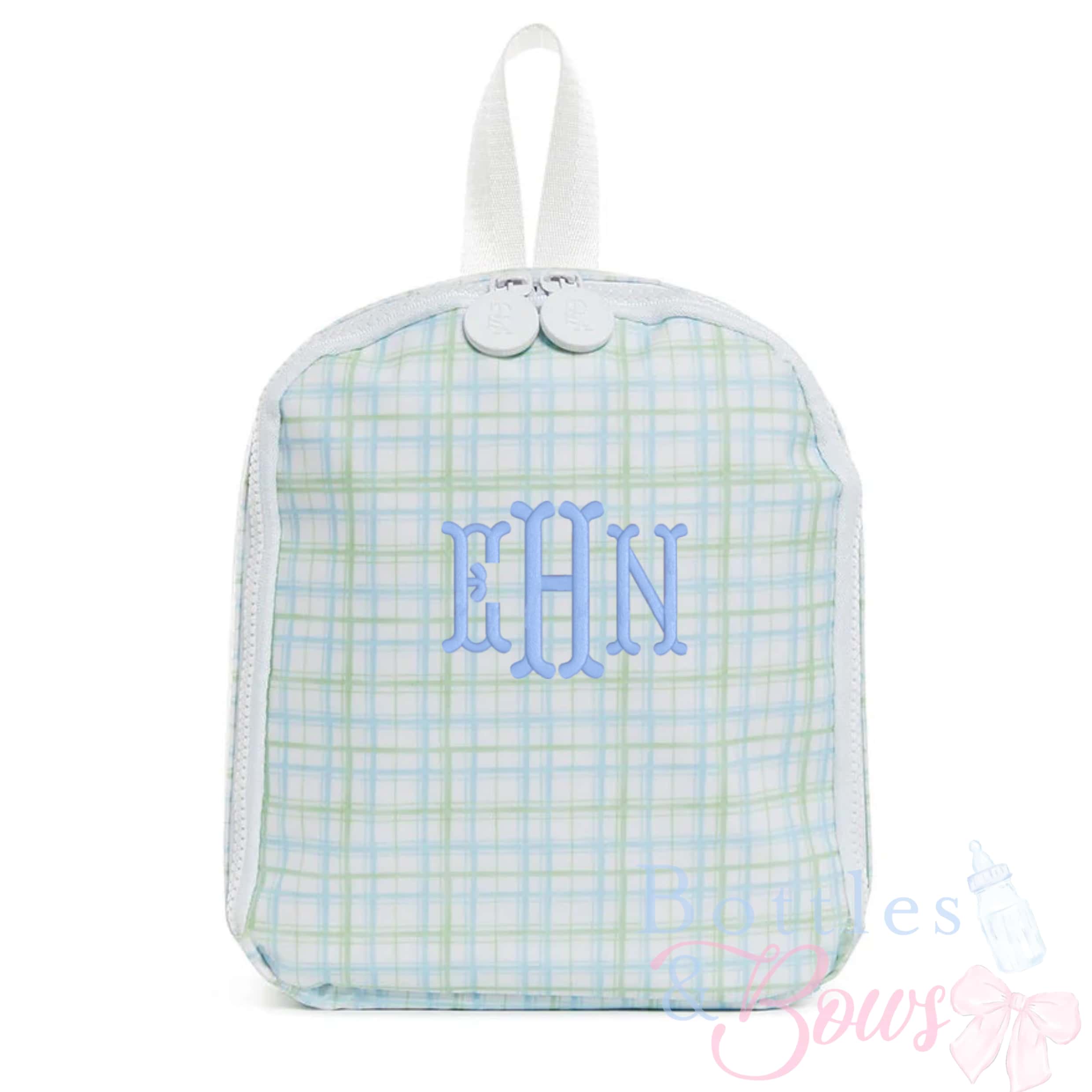 Green & Plaid Embroidered Lunchbox - Thumbnail 4