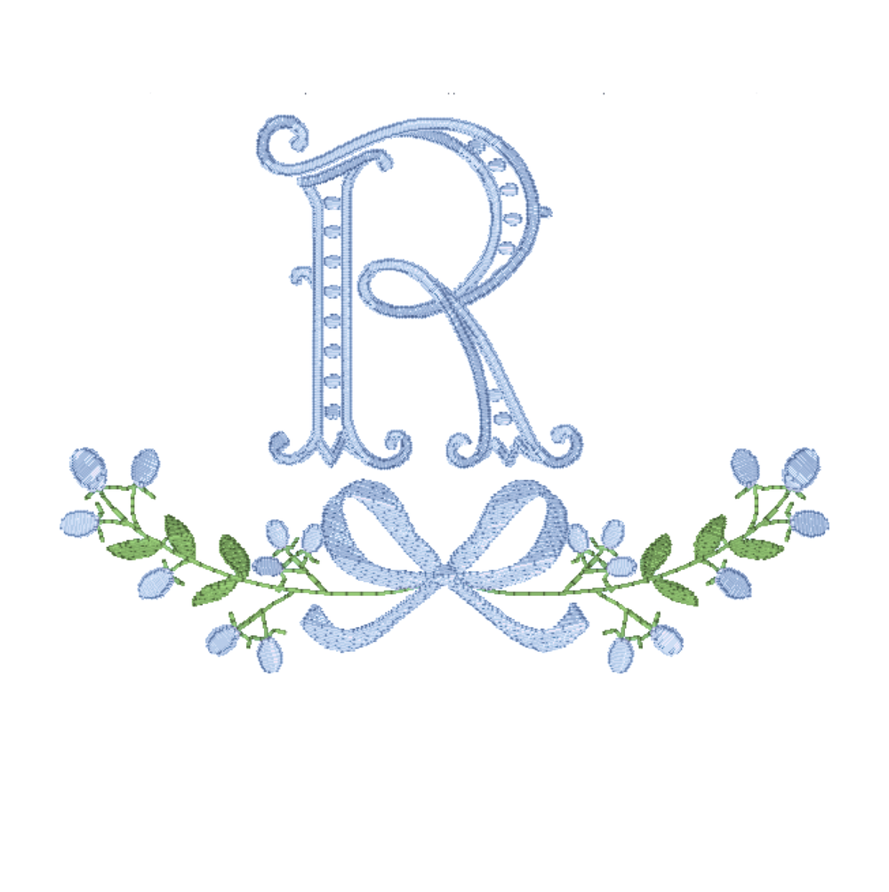 Floral Frame Embroidery Design