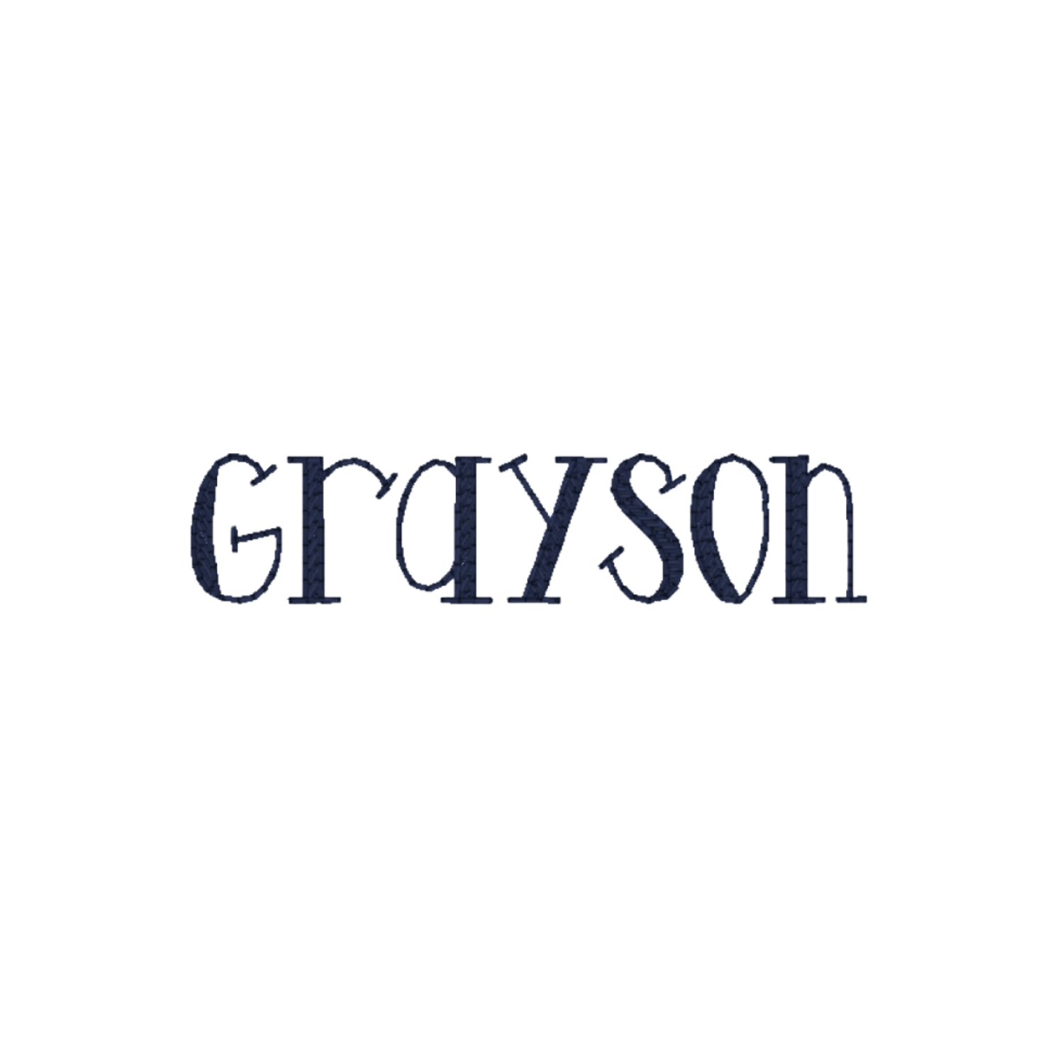 Grayson Embroidery Font – Bottles & Bows Boutique