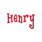 Henry Font Embroidery Design