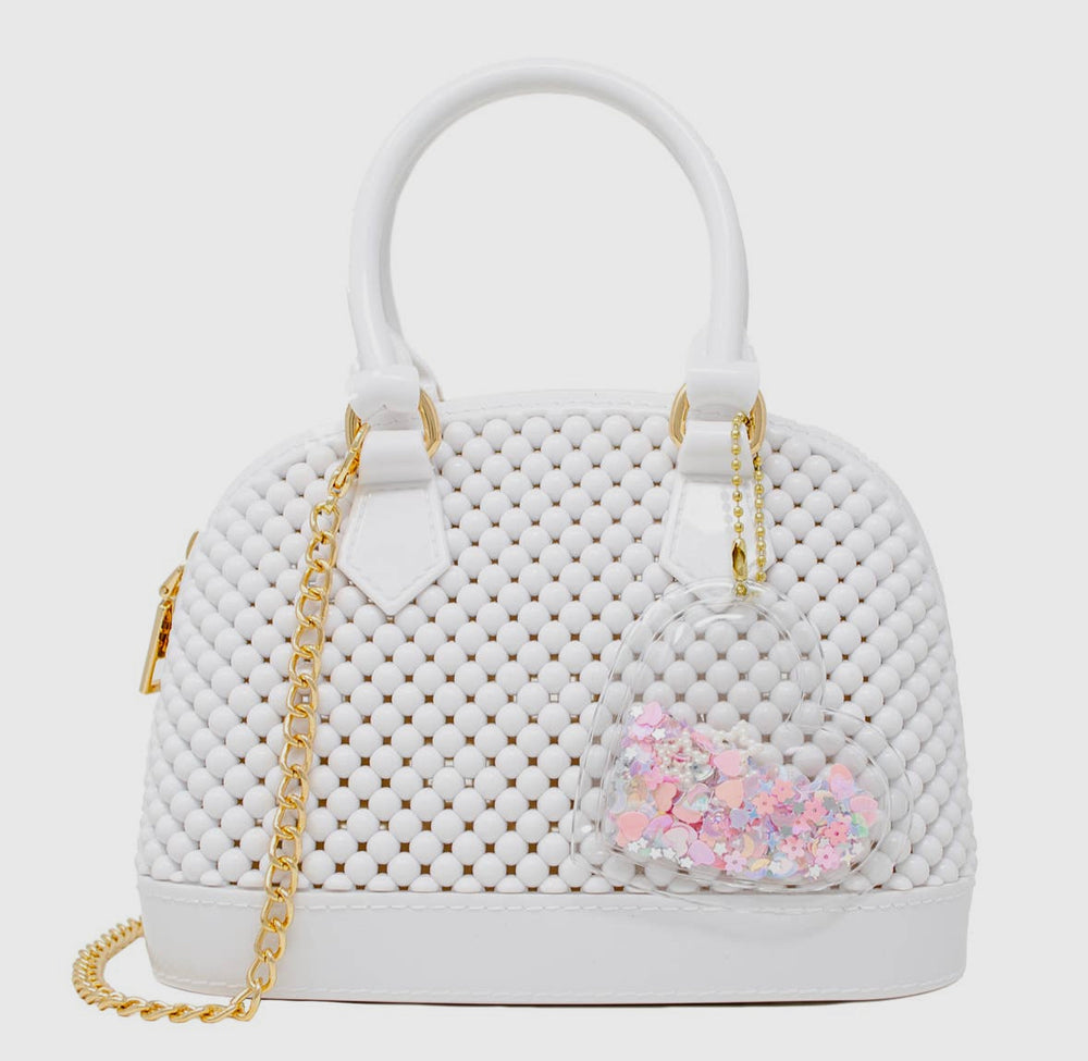 White Jelly Bead Bag