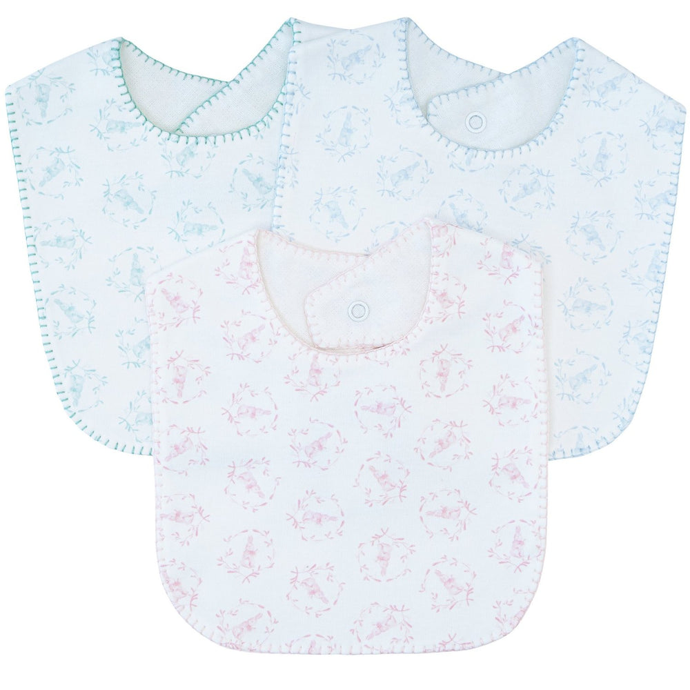 Pink Bunny Printed Bib