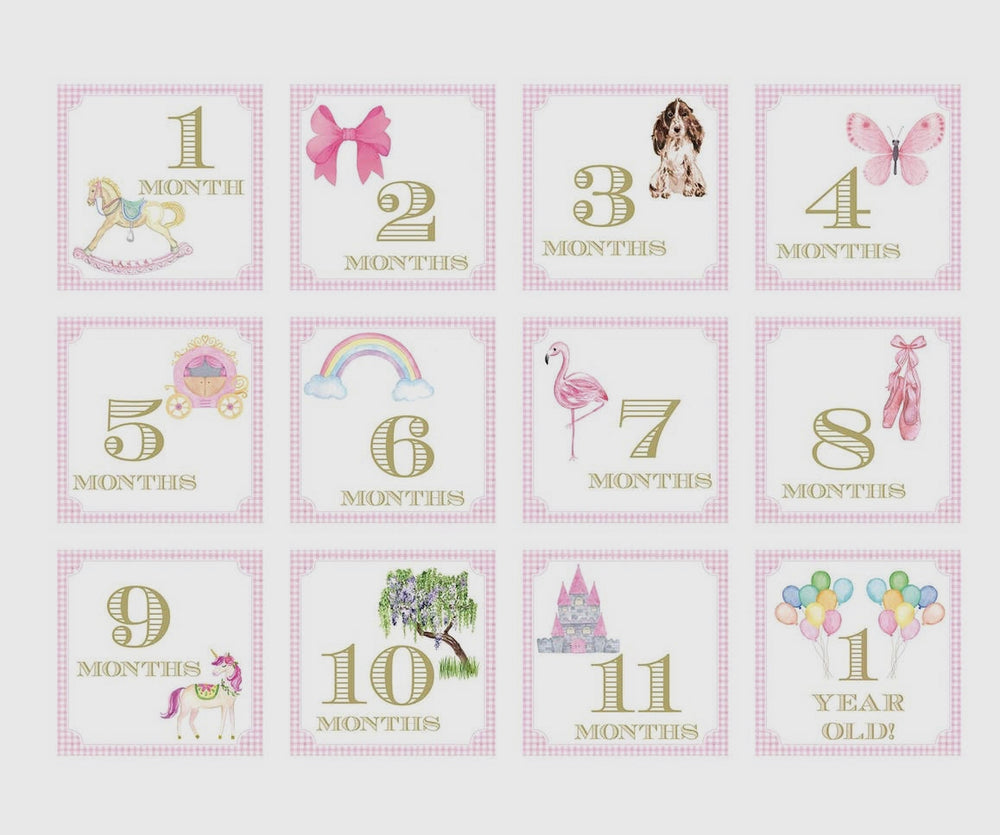 Milestone Cards - Pink