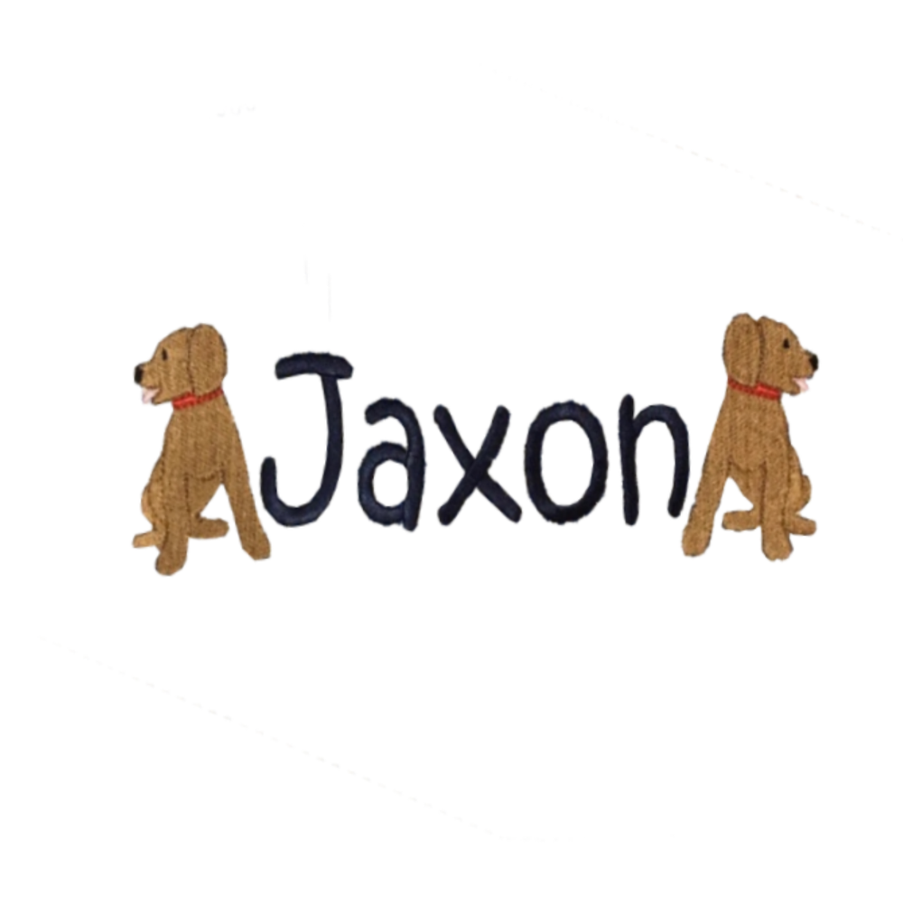 Labs & Name Embroidery Design