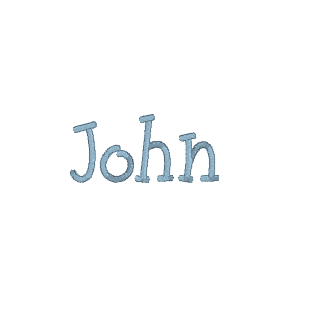 John Font Embroidery Design