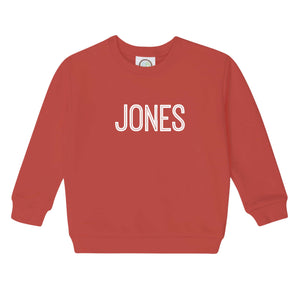 Boys Red Embroidered Sweatshirt