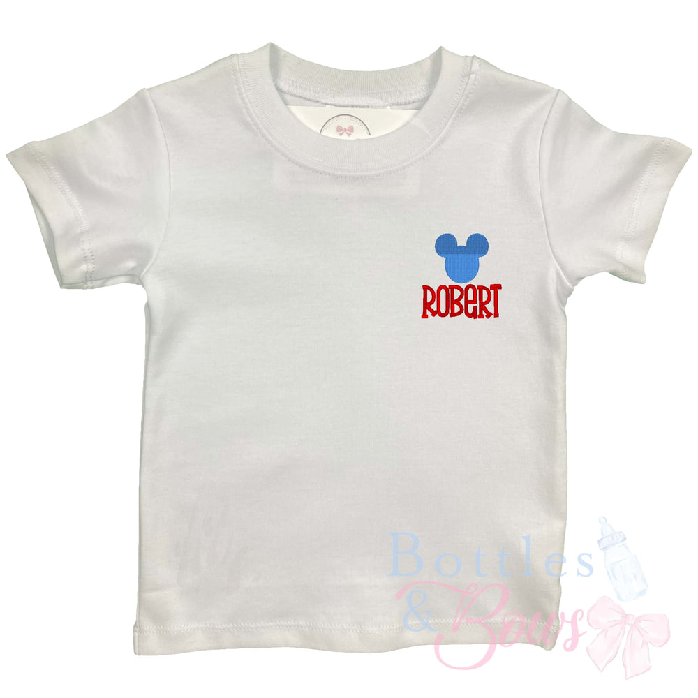Mouse Name Embroidered Shirt