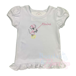 Mouse Name Embroidered Shirt