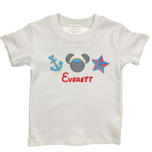 Mouse Cruise Embroidered Shirt