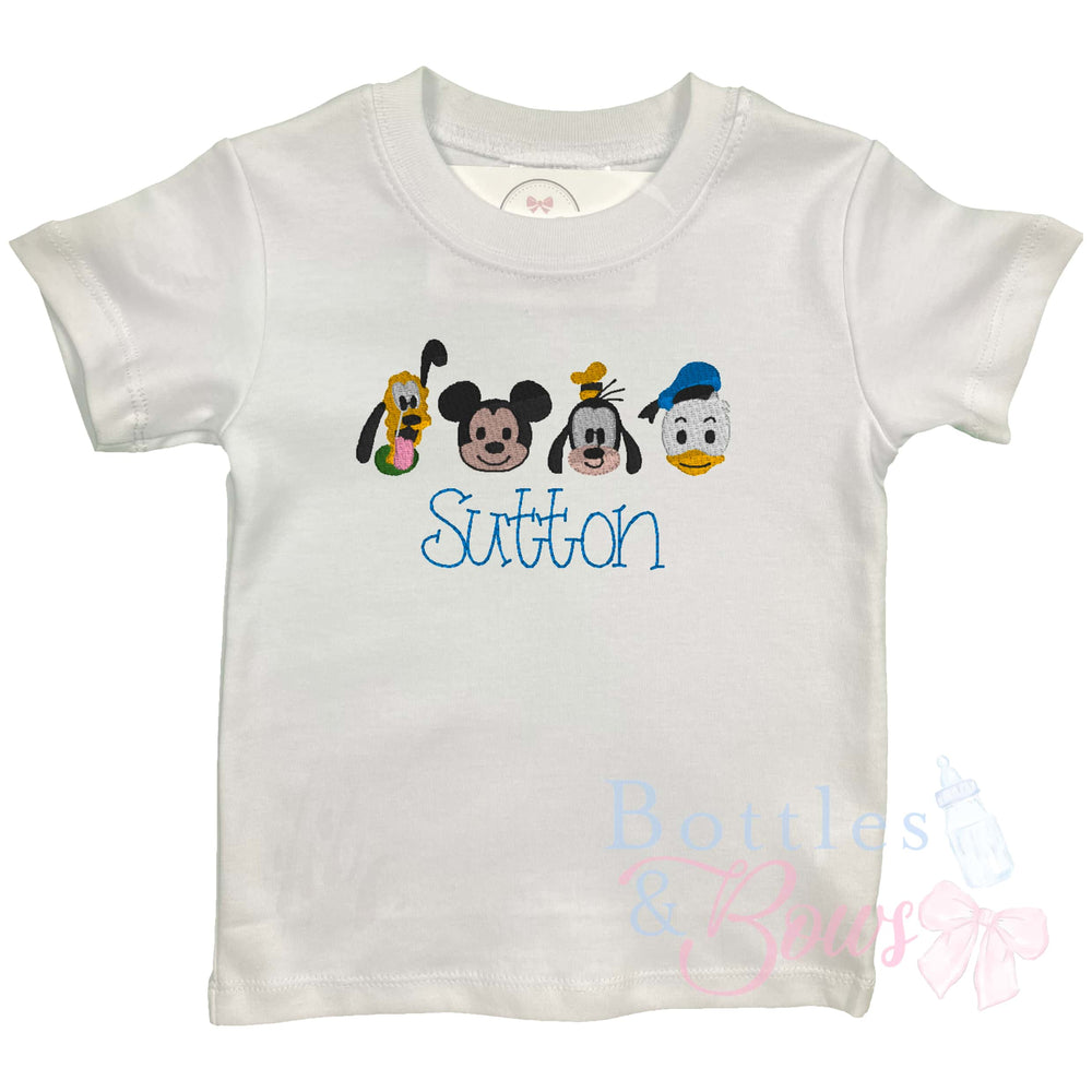 Mouse Friends Embroidered Shirt