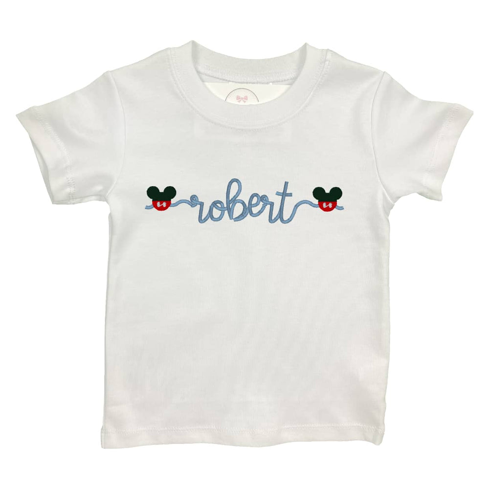 Mouse Name Embroidered Shirt